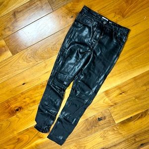 Super Cute Faux Leather Pants - SIZE 4